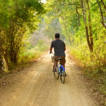 Cycling on Don Khon